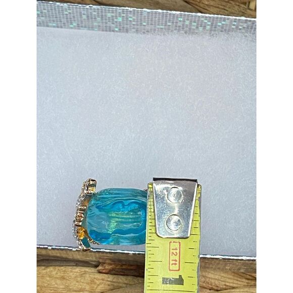 OCEAN’S OATH Blue Wave Ocean Earrings Necklace Ring Sz 8 Jewelry Set Beach Gift - Picture 10 of 10